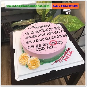 Bánh Sinh Nhật Cuốn Lịch - CL135